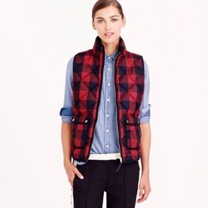 J Crew Plaid Vest LIKE NEW!